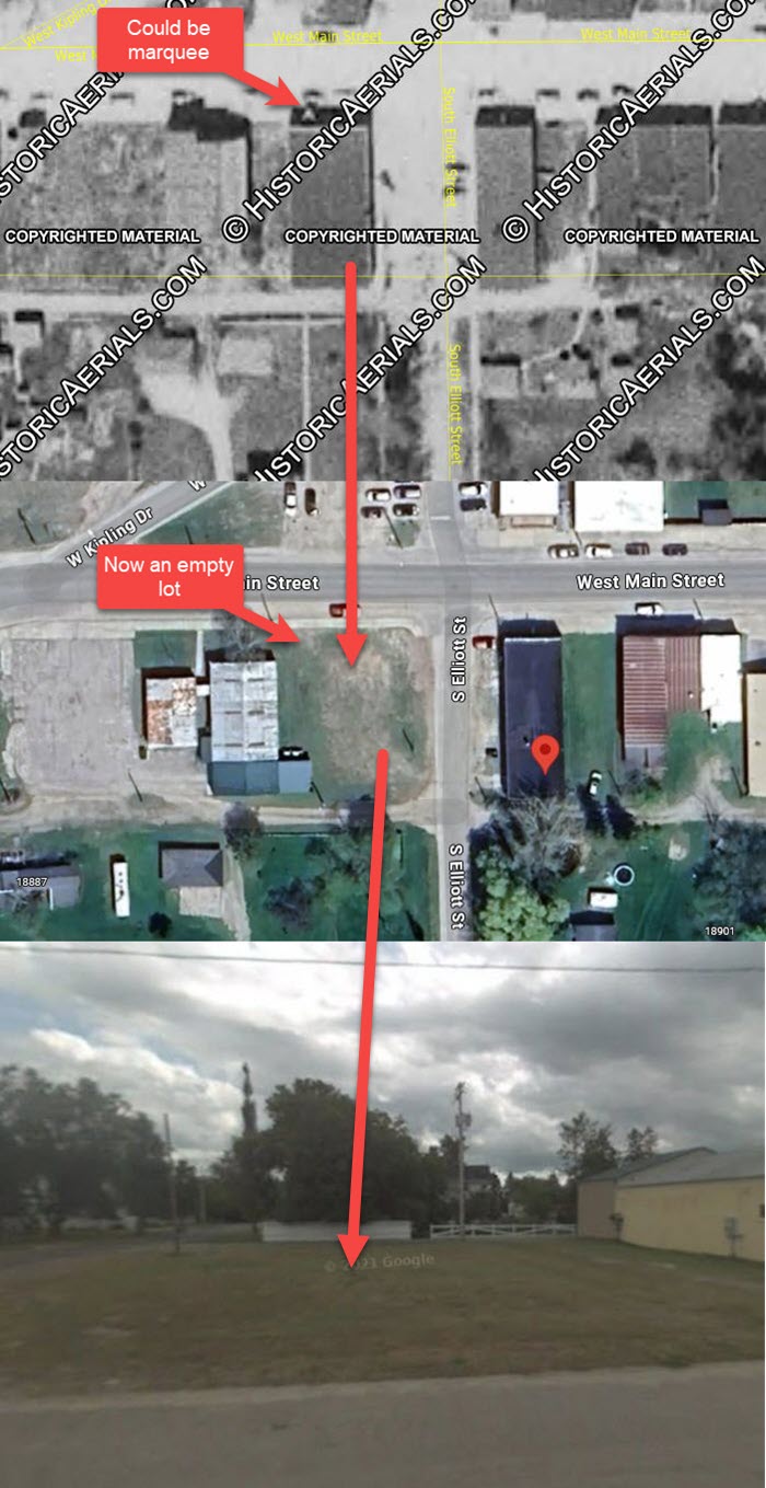 Sun Theatre - 1953 Vs Present Day (newer photo)